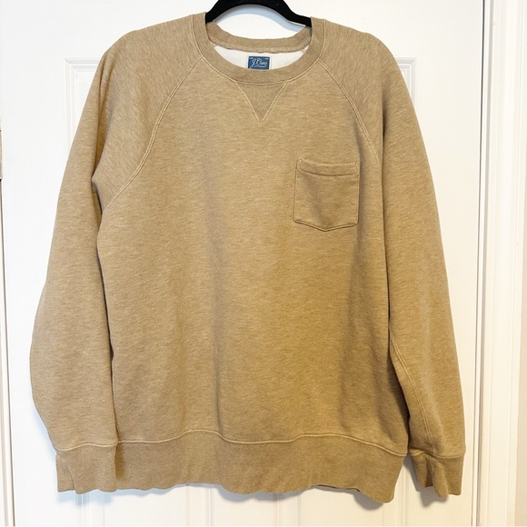 J.Crew cotton blend oversized pullover pocket crewneck - Picture 1 of 4